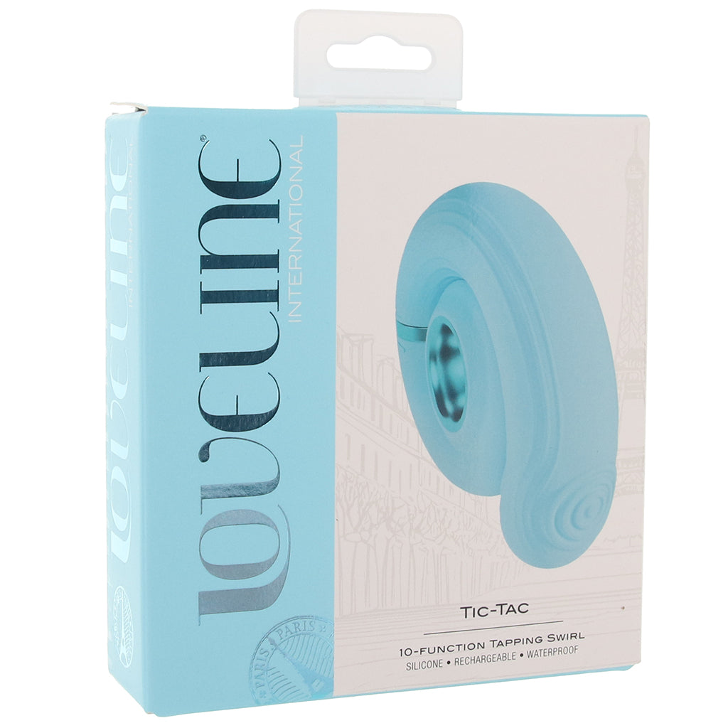 Loveline Tic-Tac Tapping Swirl Vibe in Blue Vibrators > G-Spot Vibrators - Tophatter Daily Deals