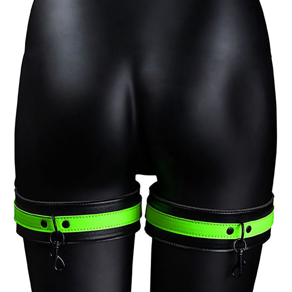 Ouch! Glow Bondage Belt with Thigh and Wrist Cuffs /XL Bondage and Fetish > Men's Bondage Wear - Tophatter Daily Deals