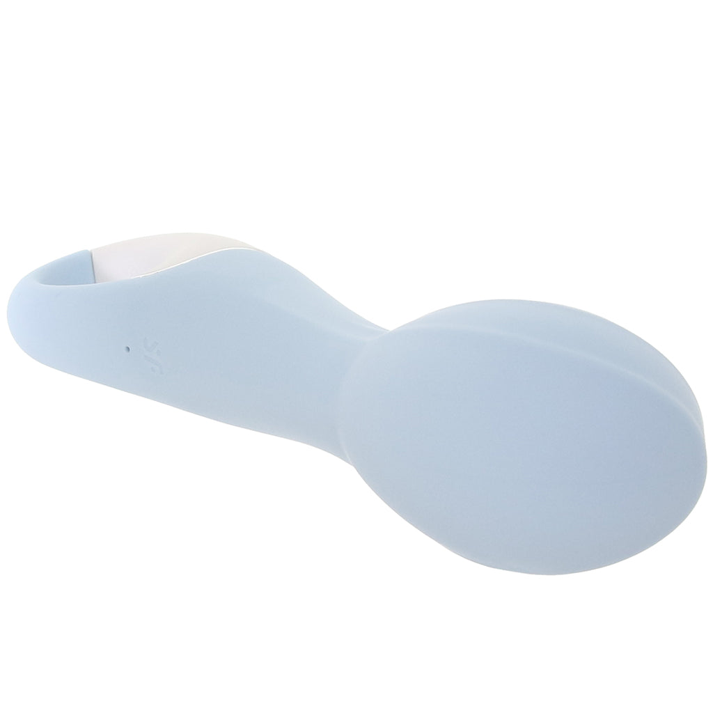 Satisfyer Air Pump Vibrator 5+ G-Spot Vibe in Blue Vibrators > G-Spot Vibrators - Tophatter Daily Deals