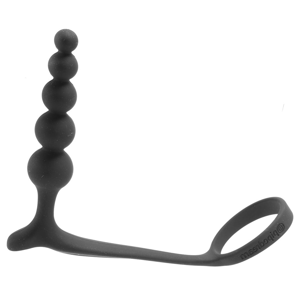 Anal Fantasy Ass-Gasm Beaded Cock Ring Plug in Black - Tophatter's Adult Products Cock Rings - Tophatter Daily Deals