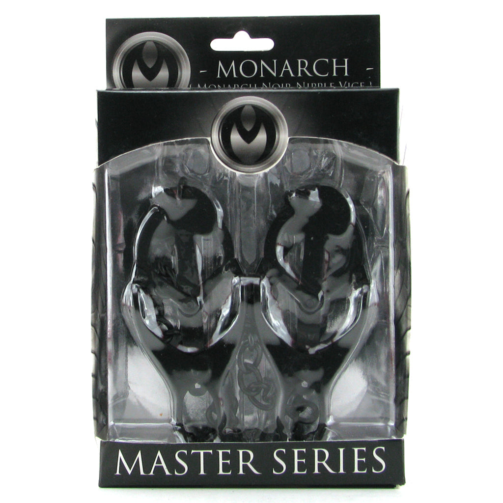 Master Series Monarch Noir Chained Clover Clamps Bondage and Fetish > Nipple Stimulators & Clamps - Tophatter Daily Deals