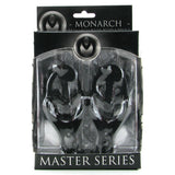 Master Series Monarch Noir Chained Clover Clamps Bondage and Fetish > Nipple Stimulators & Clamps - Tophatter Daily Deals