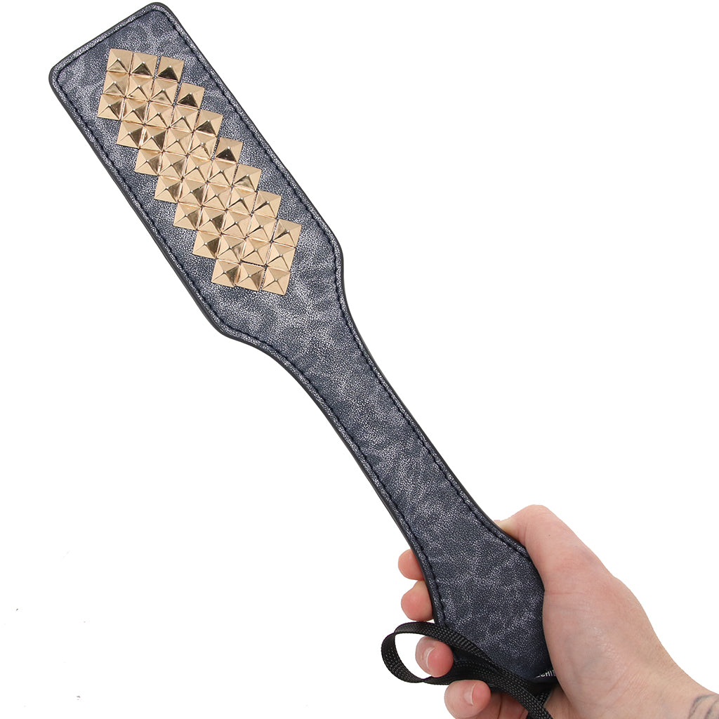 Sex & Mischief Cougar Studded Paddle Bondage and Fetish > Whips and Crops - Tophatter Daily Deals