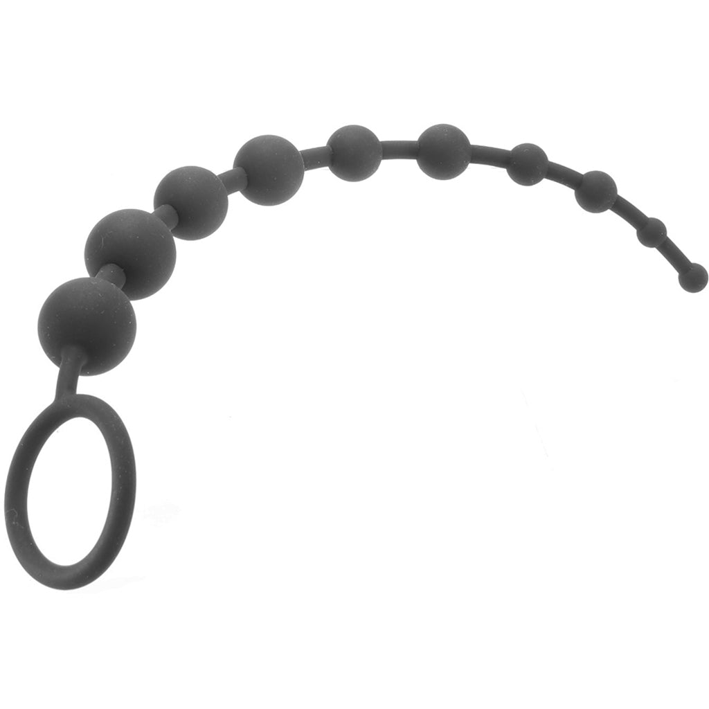 Anal Adventures Platinum Silicone Anal Beads - Tophatter's Adult Products Anal Sex Toys > Anal Beads - Tophatter Daily Deals