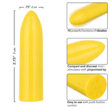 Turbo Buzz Classic Mini Bullet Vibe in Yellow Vibrators > Bullet and Egg Vibrators - Tophatter Daily Deals