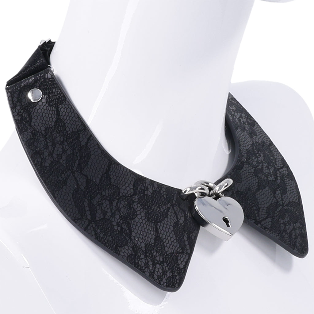 S&M Heartbound Lace Day Collar - Tophatter's Adult Sex Toys Online Bondage and Fetish > Leashes and Collars - Tophatter Daily Deals