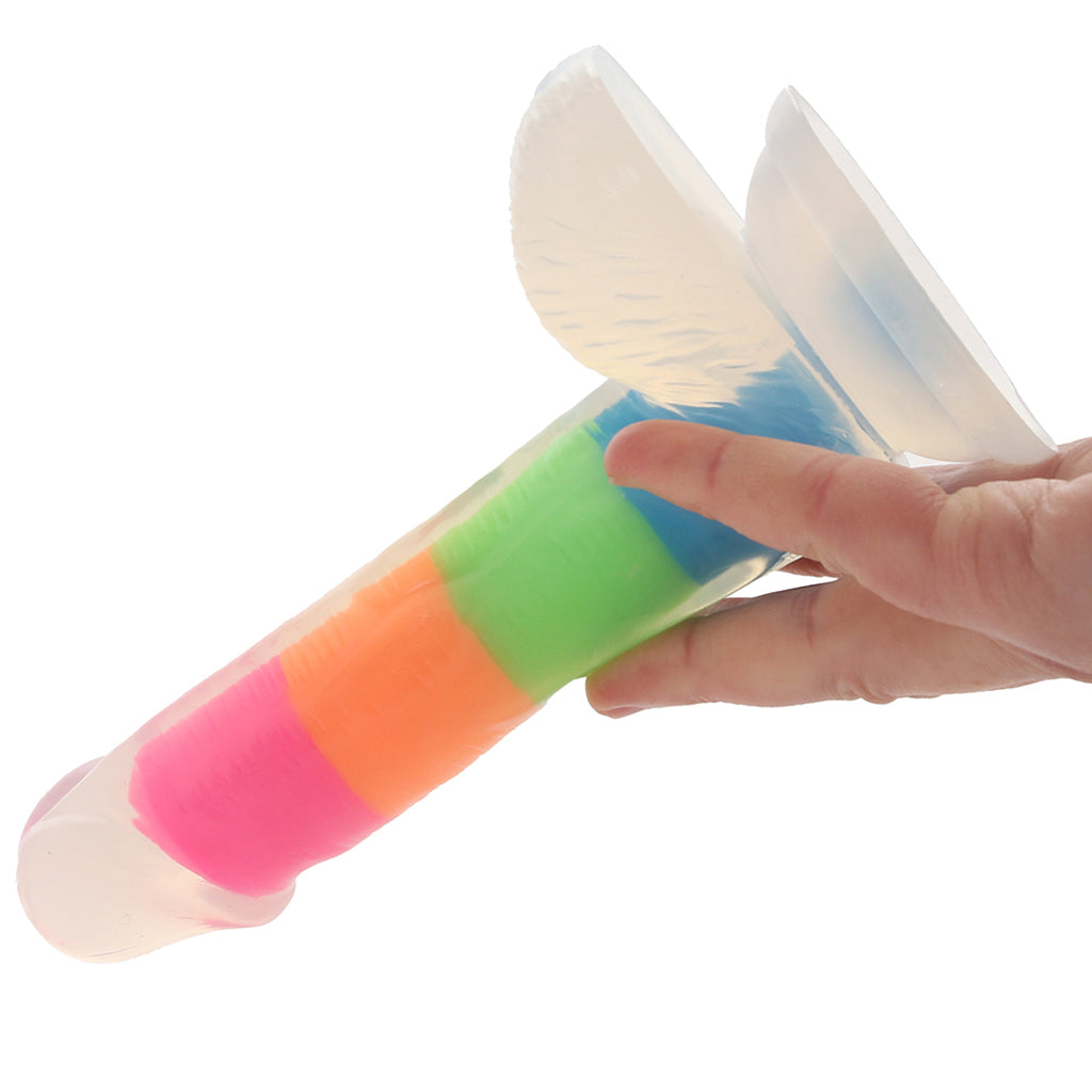 Neo Elite Rainbow Rave 6.5 Inch Dildo Dildo Sex Toys > Realistic Dildos - Tophatter Daily Deals