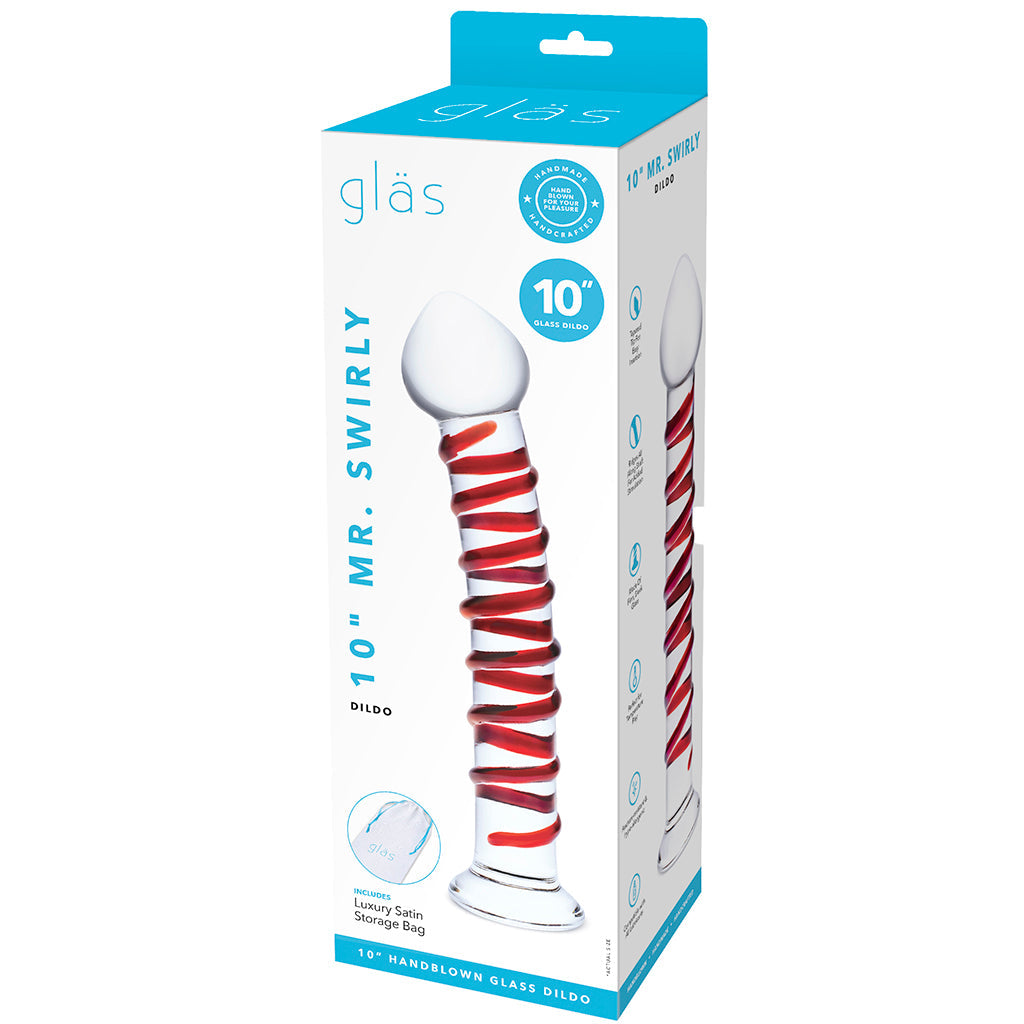 gläs 10 Inch Mr. Swirly Dildo - Tophatter's Adult Sex Toys Online Dildo Sex Toys > G-Spot Dildos - Tophatter Daily Deals