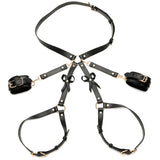 Strict Bondage Harness with Bows OSXL in Black - Tophatter's Adult Products Bondage and Fetish > Restraints - Tophatter Daily Deals