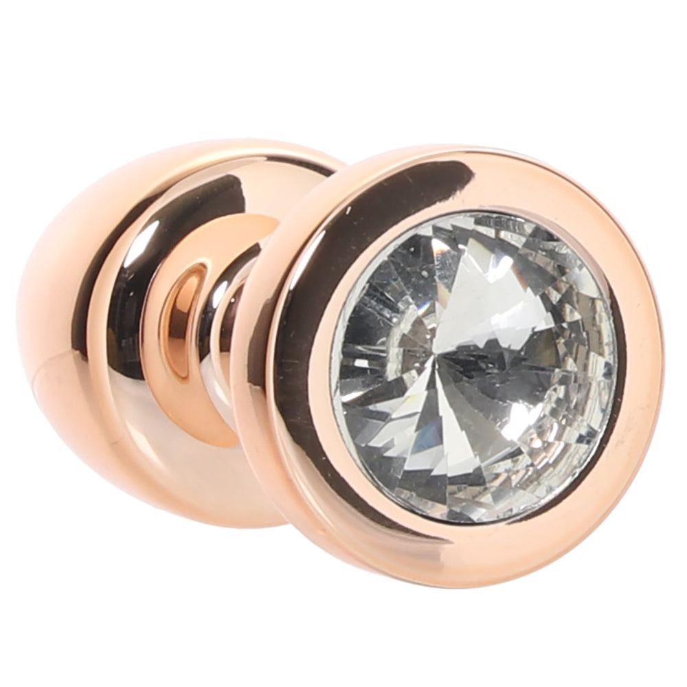 Gemsations 2 Inch Beginners Bling Bling Plug in Rose Gold Anal Sex Toys > Butt Plugs - Tophatter Daily Deals