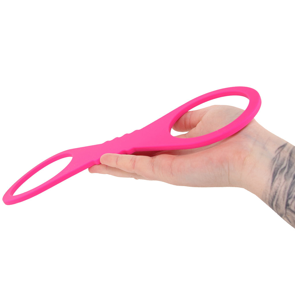 Sex & Mischief Hot Pink Silicone Cuffs in Large Bondage and Fetish > Wrist and Ankle Cuffs - Tophatter Daily Deals