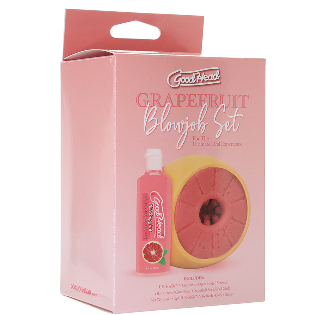 GoodHead Grapefruit Blowjob Set Male Masturbators > Pocket Strokers - Tophatter Daily Deals