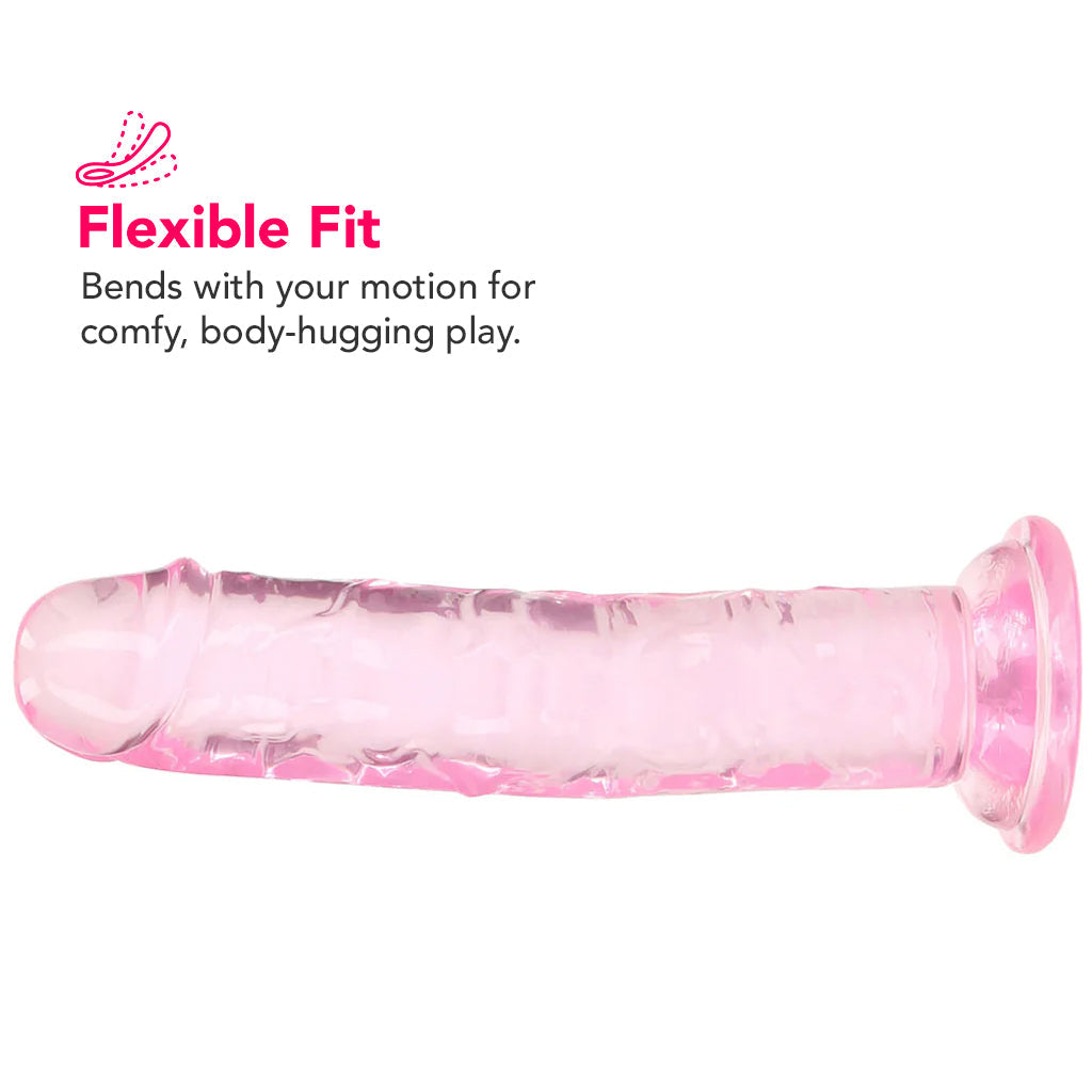 RealRock Crystal Clear Jelly 6 Inch Dildo in Pink Dildo Sex Toys > Realistic Dildos - Tophatter Daily Deals