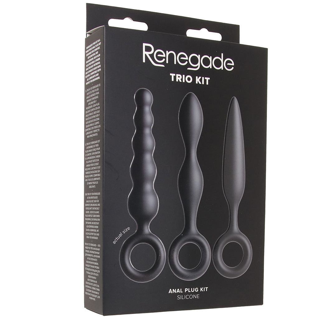 Renegade Trio 3 Piece Butt Plug Set Anal Sex Toys > Butt Plugs - Tophatter Daily Deals