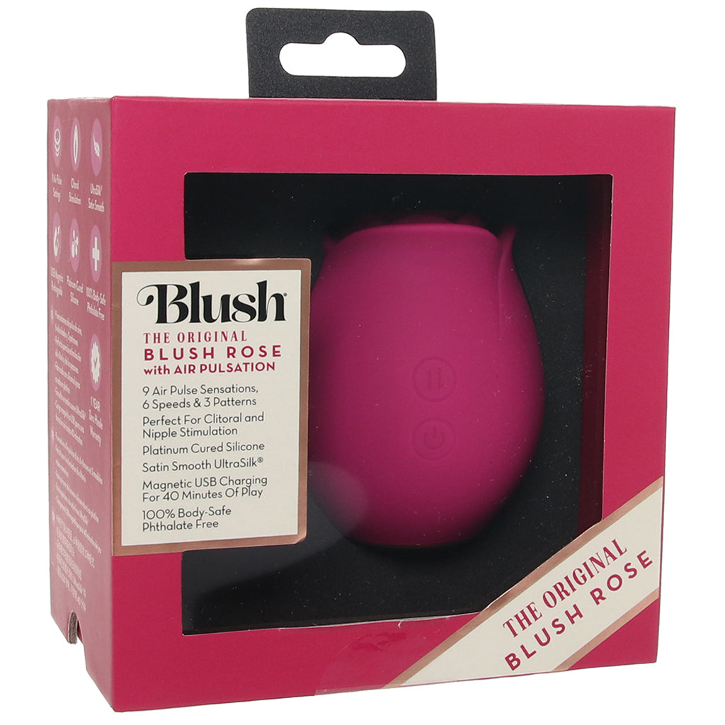 The Original Blush Rose Air Pulse Clitoral Stimulator Vibrators > Clitoral Stimulators - Tophatter Daily Deals