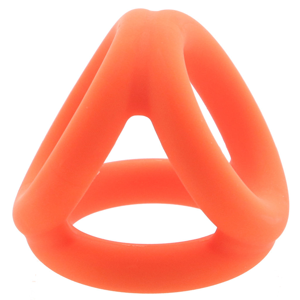 Alpha Liquid Silicone Tri-Ring Cock Rings - Tophatter Daily Deals