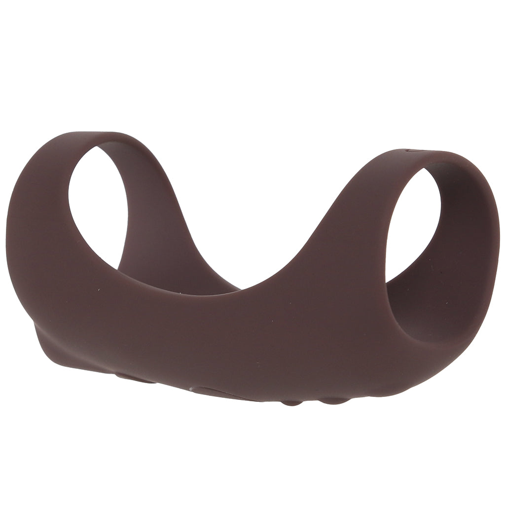 Jock Vibrating Silicone Penis Sleeve in Dark - Tophatter's Vibrator Deals Online Male Enhancement > Extenders and Sleeves - Tophatter Daily Deals