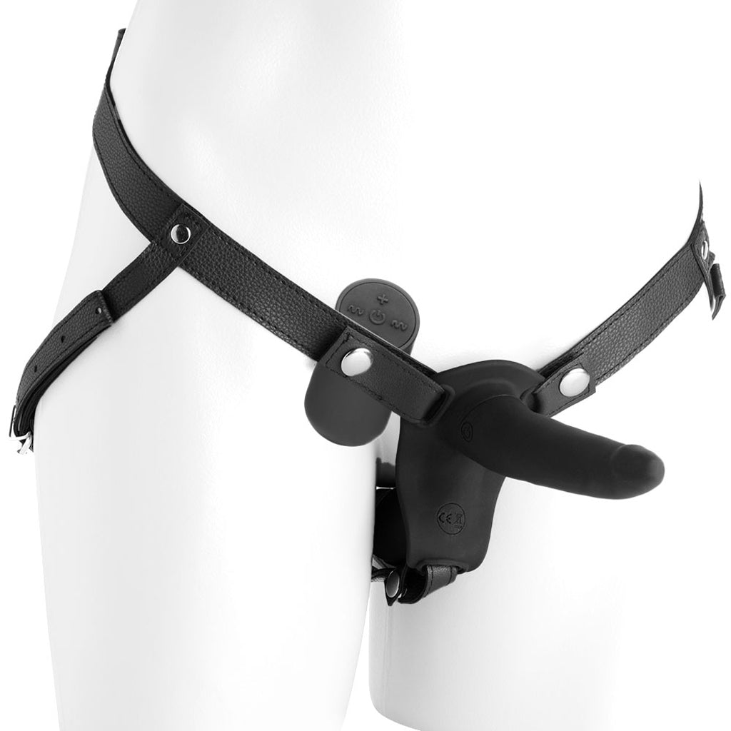 Strap U Power Pegger Beginner Vibrating Dildo & Harness - Tophatter's Adult Products Dildo Sex Toys > Strap-On and Harnesses - Tophatter Daily Deals