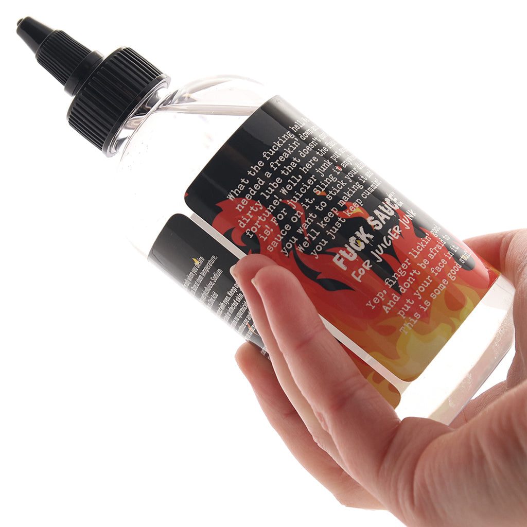 F**k Sauce Hot Warming Cinnamon Lube in 8oz Lubes and Lotions > Water Based Sex Lubes - Tophatter Daily Deals