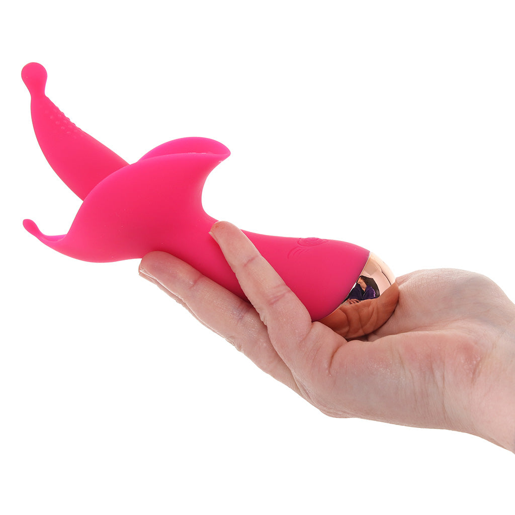 The Royale Flower Bud Heated Vibe Vibrators > Clitoral Stimulators - Tophatter Daily Deals