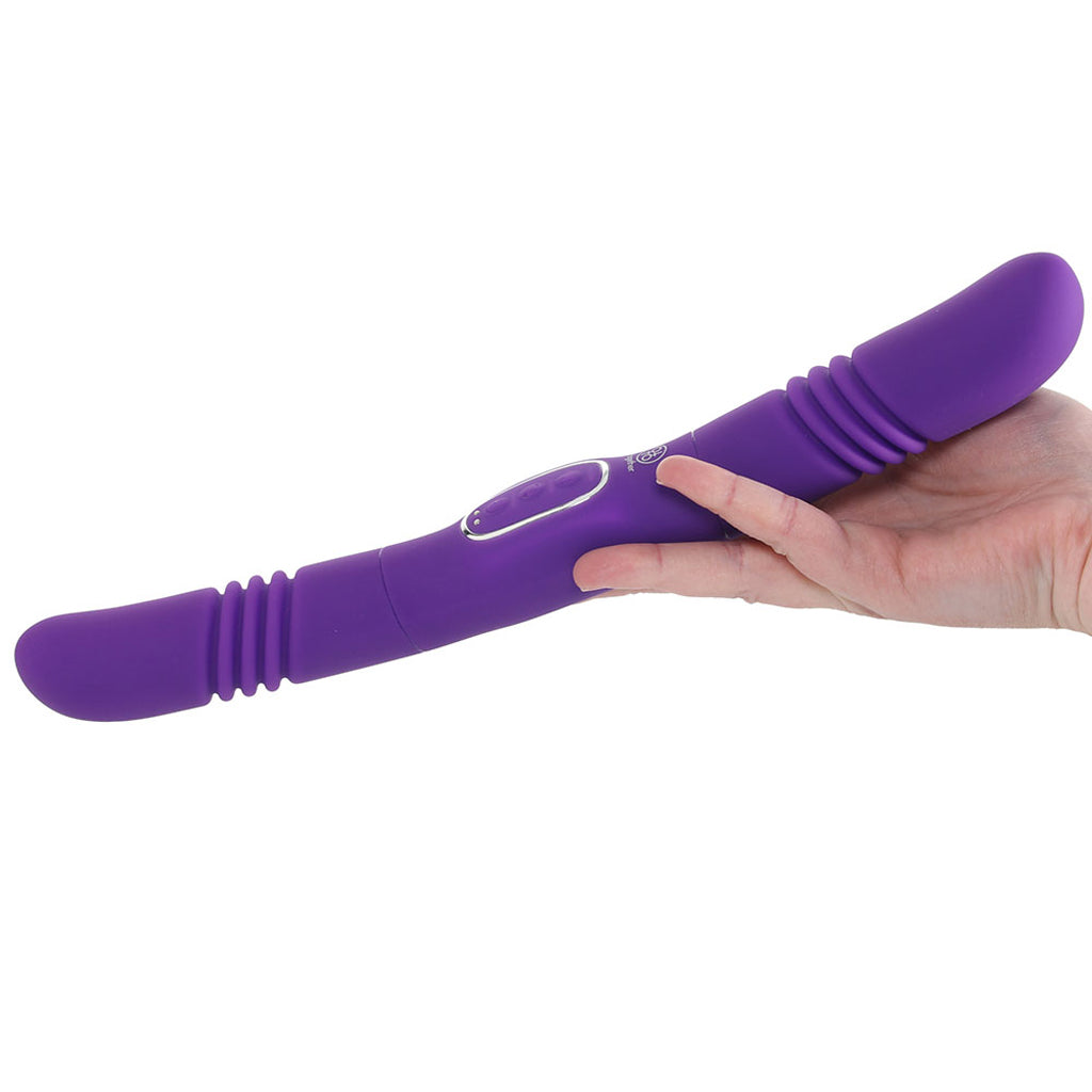 Together Double Delight Vibrating & Thrusting Dildo Dildo Sex Toys > Double Ended Dildos - Tophatter Daily Deals