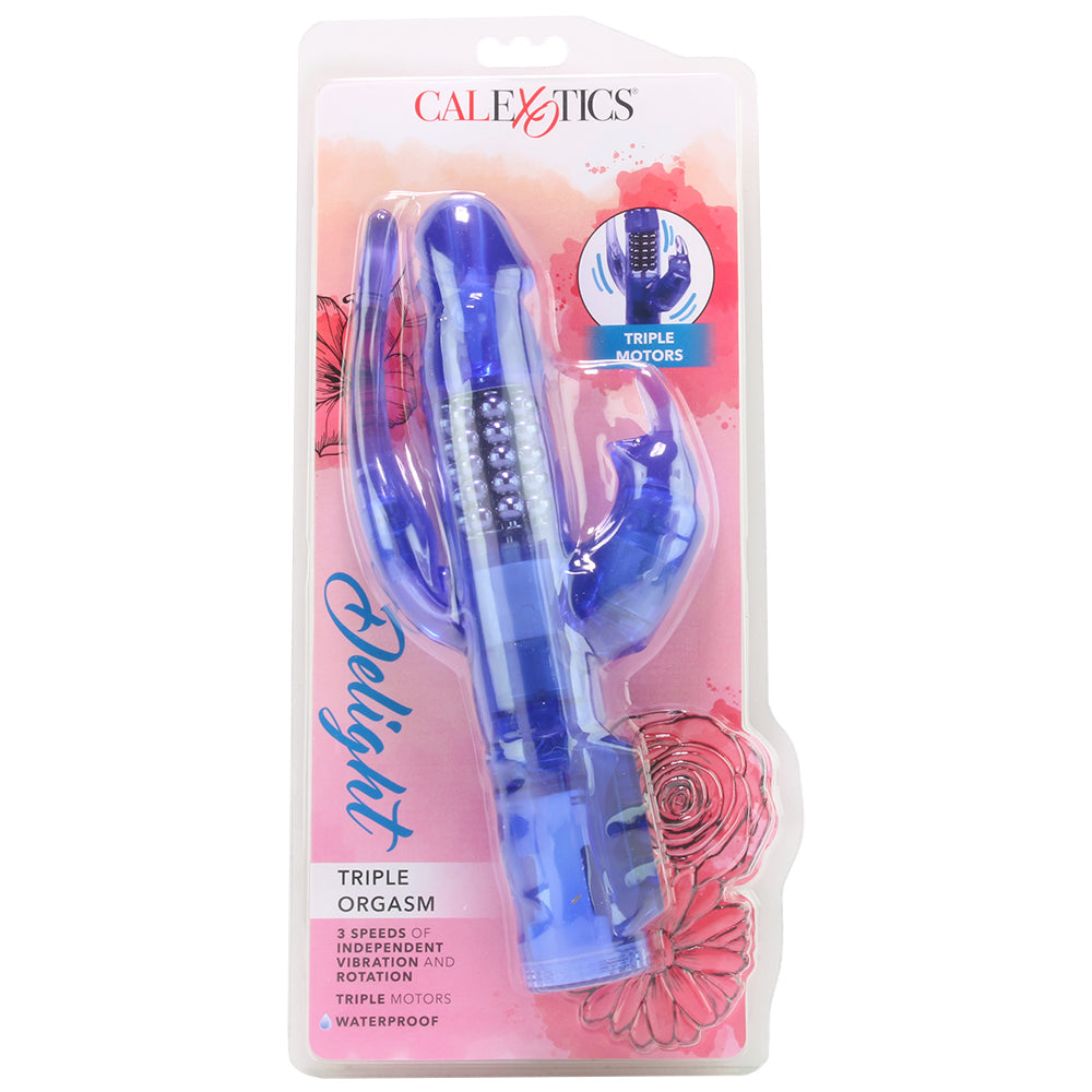 Delight Triple Orgasm Rabbit Vibe in Purple Vibrators > Rabbit Vibrators - Tophatter Daily Deals
