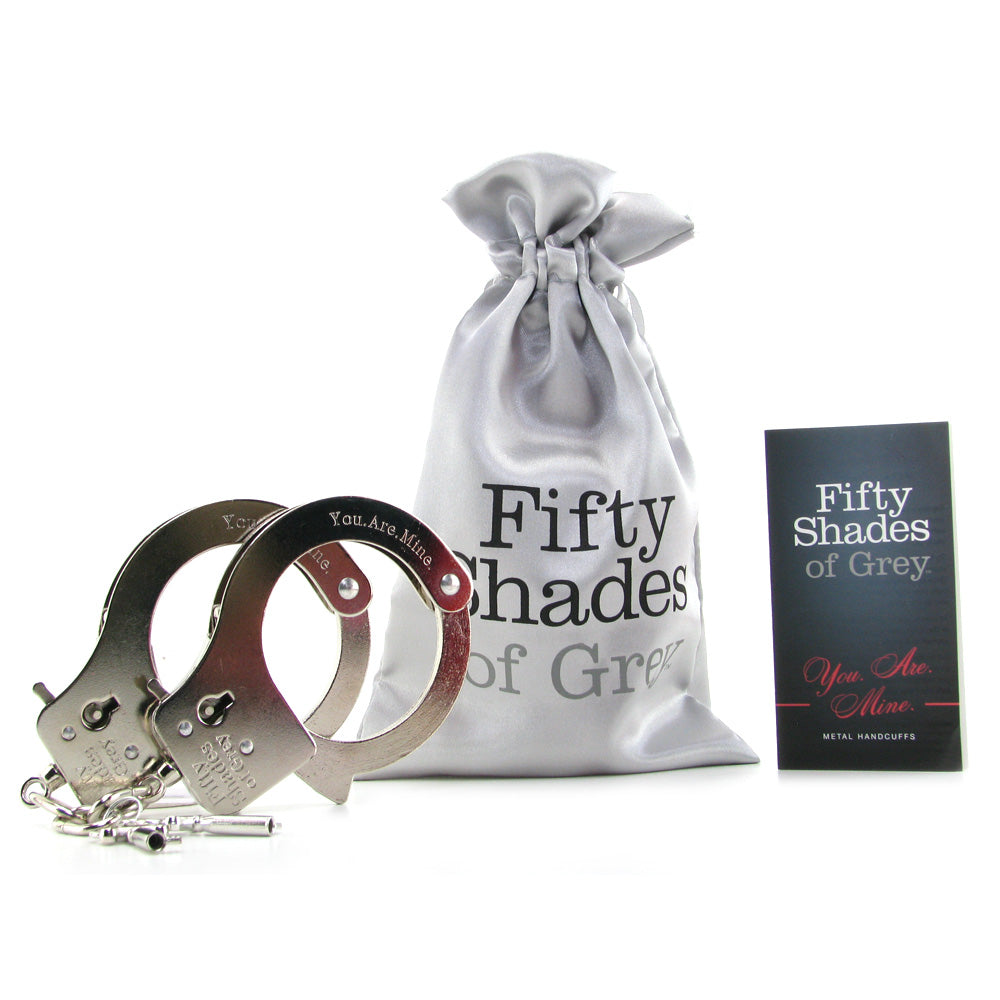 You Are Mine Metal Handcuffs - Tophatter's Adult Products Bondage and Fetish > Wrist and Ankle Cuffs - Tophatter Daily Deals