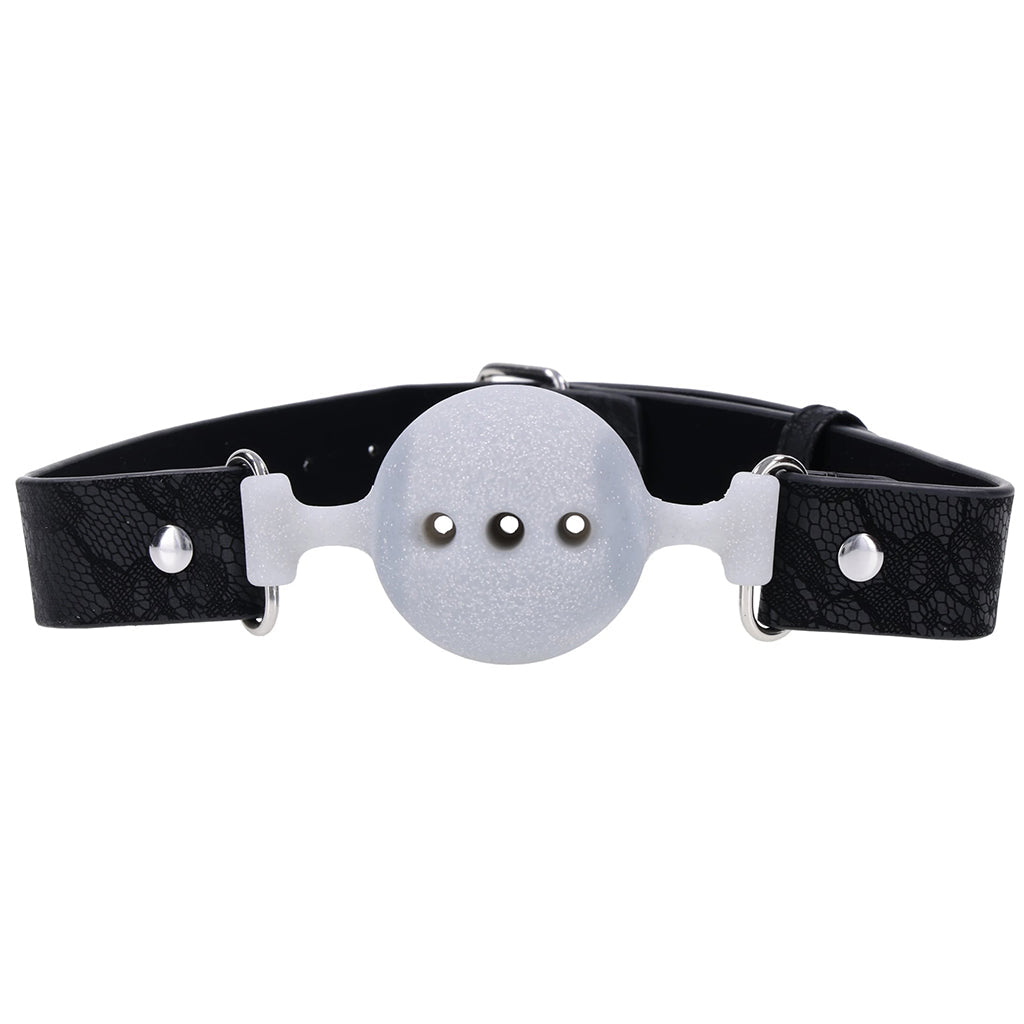 Sex & Mischief Lace Silicone Breathable Ball Gag Bondage and Fetish > Ball Gags & Mouth Restraints - Tophatter Daily Deals