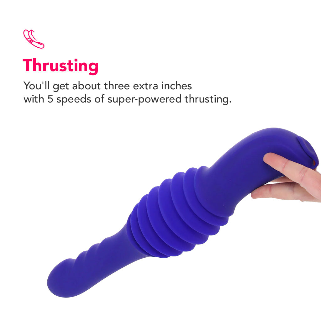 Overdrive Ridged Thruster Sex Machine Vibrators > G-Spot Vibrators - Tophatter Daily Deals
