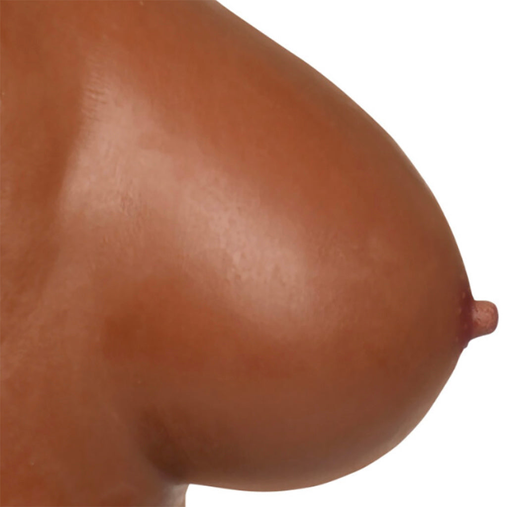 Master Series Perky Pair D-Cup Silicone Breasts in Dark - Tophatter's Adult Sex Toys Online Sexual Wellness > Gender Expression and Affirmation - Tophatter Daily Deals
