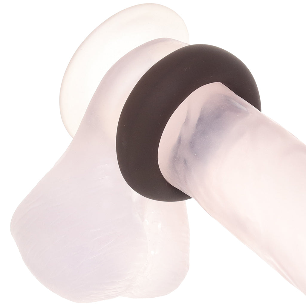 Gunner Liquid Silicone Super Stretch C-Ring in Dark Cock Rings - Tophatter Daily Deals