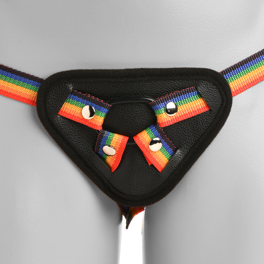 Ride the Rainbow Universal Rainbow Strap-On Harness Dildo Sex Toys > Strap-On and Harnesses - Tophatter Daily Deals