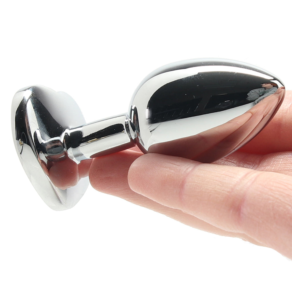 Ouch! Pink Heart Gem Plug in Small - Tophatter's Adult Products Anal Sex Toys > Butt Plugs - Tophatter Daily Deals