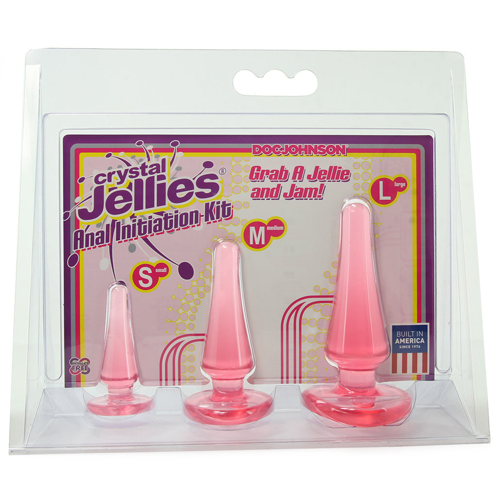 Crystal Jellies Anal Initiation Kit in Pink - Tophatter's Adult Products Anal Sex Toys > Anal Starter Toys - Tophatter Daily Deals