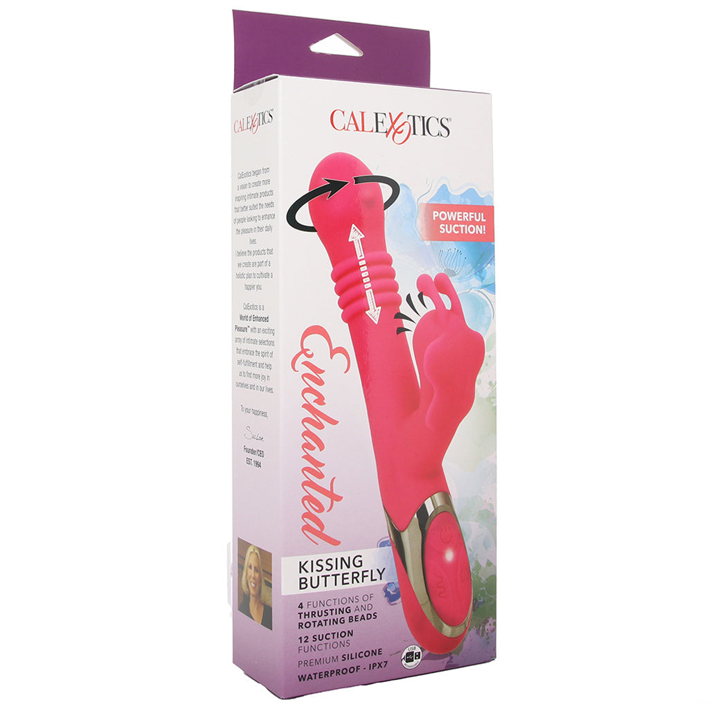 Enchanted Kissing Butterfly Thrusting Suction Rabbit Vibe Vibrators > Rabbit Vibrators - Tophatter Daily Deals