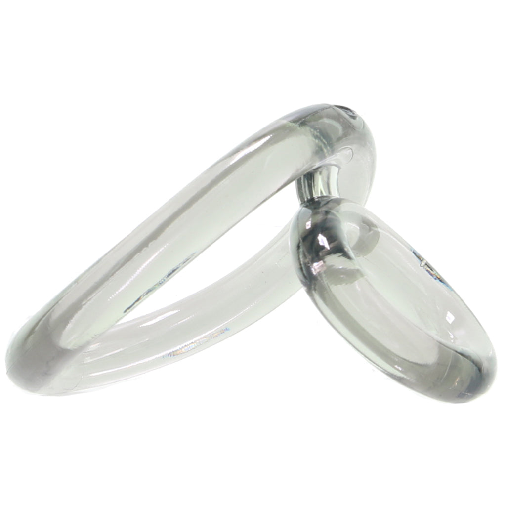 Bullseye Double Loop Cock Ring in Smoke - Tophatter's Adult Products Cock Rings - Tophatter Daily Deals