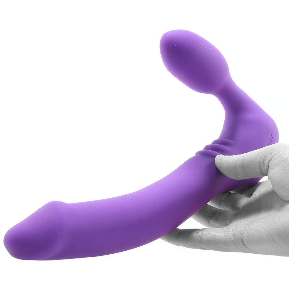 Strapless Original Double Vibrating Dildo in Violet - Tophatter's Adult Products Vibrators > Strap-On & Wearable - Tophatter Daily Deals