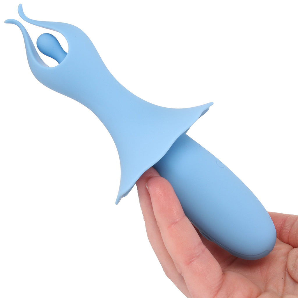 Sienna Fluttering Silicone Vibe in Blue Vibrators > Clitoral Stimulators - Tophatter Daily Deals