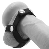 Blue Line Silicone T-style Cock Ring With Ball Divider Cock Rings - Tophatter Daily Deals