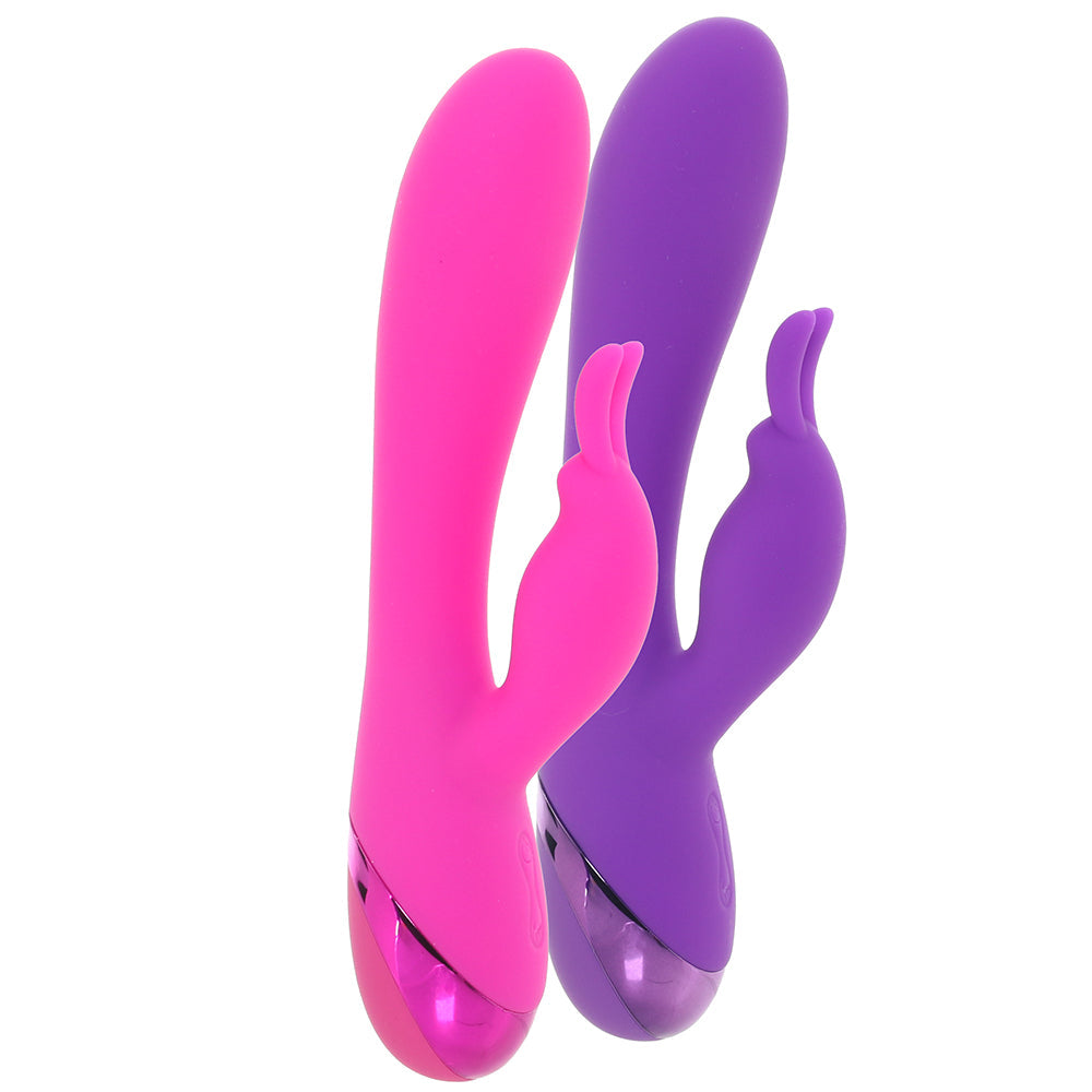 BOGO! Silicone Rabbit Vibes in Purple & Pink - Tophatter's Adult Sex Toys Online Vibrators > Rabbit Vibrators - Tophatter Daily Deals