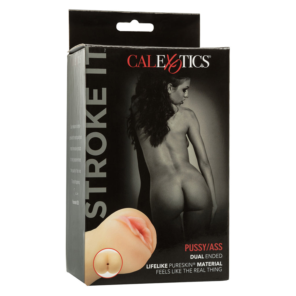Stroke It Dual Pussy & Ass Stroker in Ivory Male Masturbators > Pocket Strokers - Tophatter Daily Deals