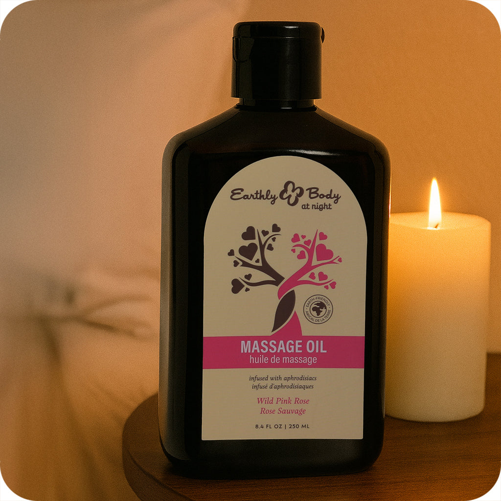 At Night Massage Oil 8.4oz/250ml in Wild Pink Rose Lubes and Lotions > Erotic Massage Oils - Tophatter Daily Deals