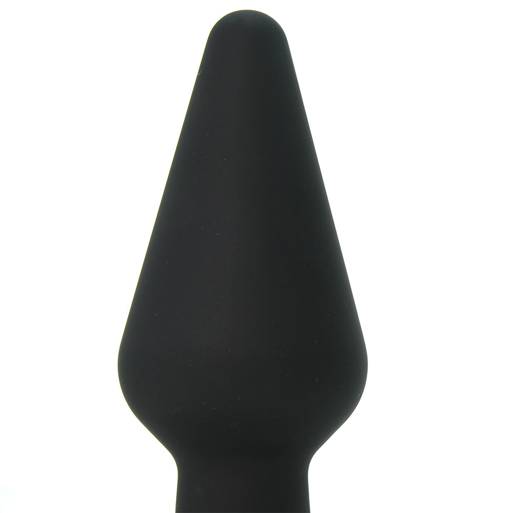 All About Anal Seamless Silicone 6 Inch Butt Plug in Black Clearance - Tophatter Daily Deals