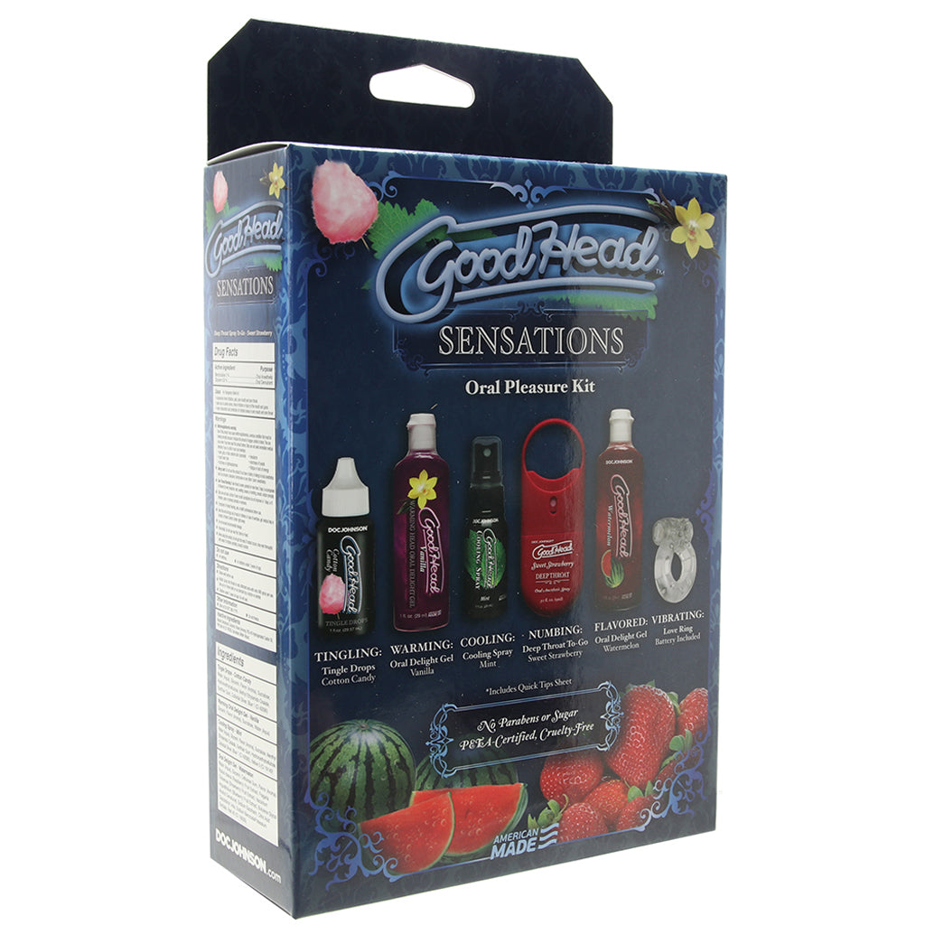 GoodHead Sensations Oral Pleasure Kit Lubes and Lotions > Flavored Sex Lubes - Tophatter Daily Deals