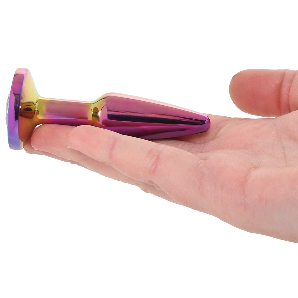 Rear Assets Small Tapered Butt Plug in Multicolour - Tophatter's Adult Sex Toys Online Anal Sex Toys > Butt Plugs - Tophatter Daily Deals