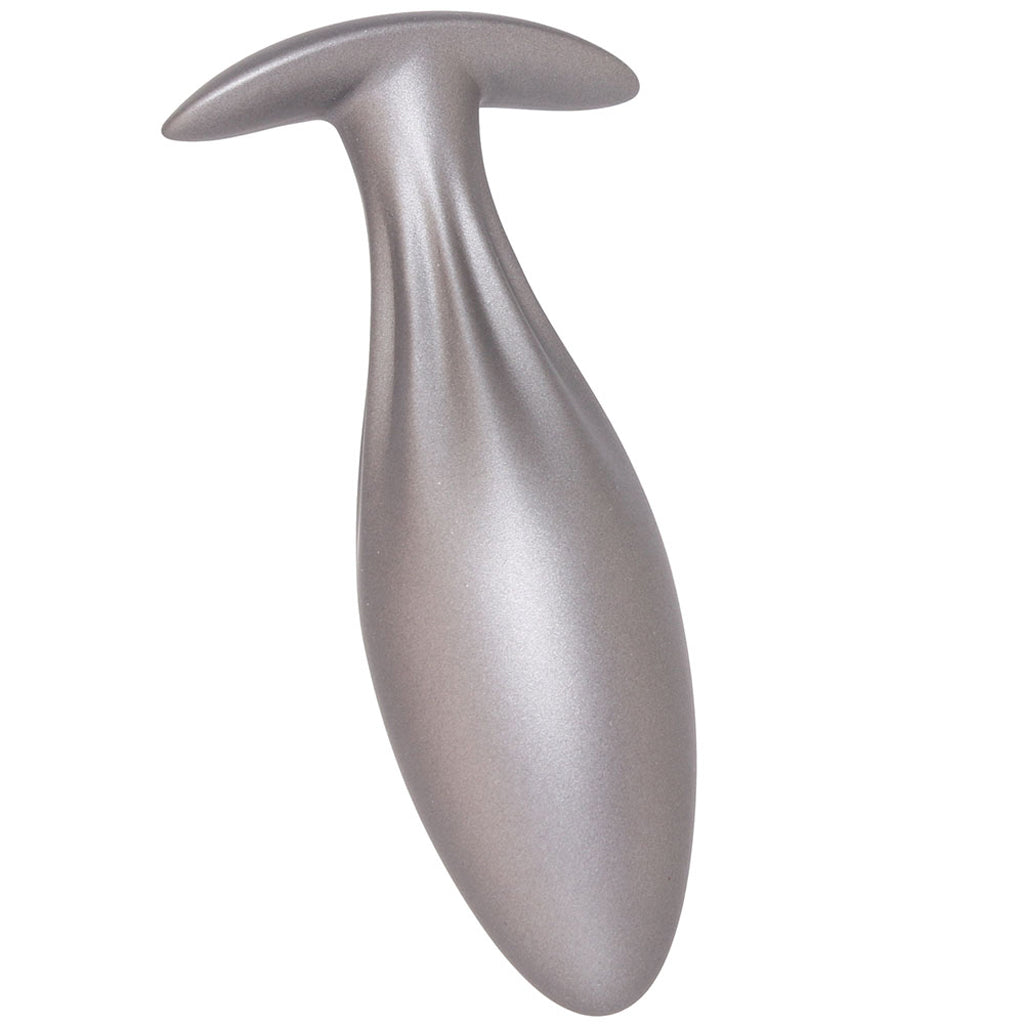 Ouch! Smooth Silicone Oval Butt Plug in Gun Metal Anal Sex Toys > Butt Plugs - Tophatter Daily Deals