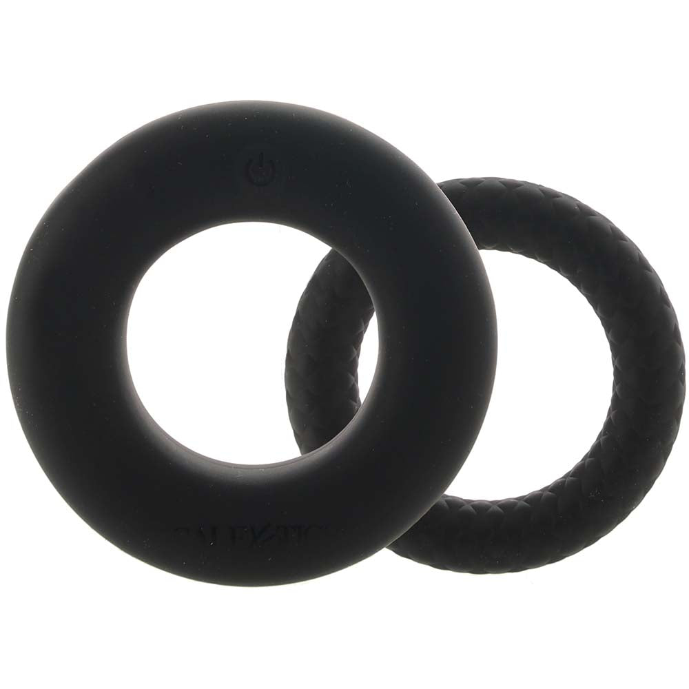 Link Up Optimum Vibrating Ring Set in Black - Tophatter's Adult Products Cock Rings - Tophatter Daily Deals