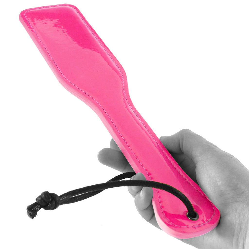 Electra Play Things Paddle in Neon Pink - Tophatter's Adult Products Bondage and Fetish > Whips and Crops - Tophatter Daily Deals