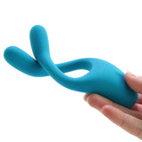 Tryst V2. Multi-Erogenous Silicone Vibe in Teal Vibrators > Clitoral Stimulators - Tophatter Daily Deals