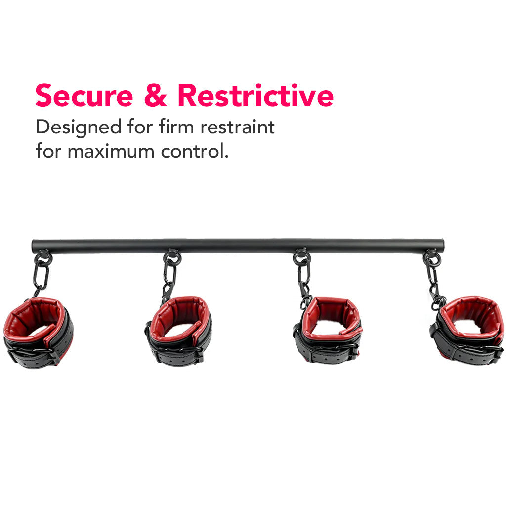 Saffron Spreader Bar & Cuffs Set Bondage and Fetish > Restraints - Tophatter Daily Deals